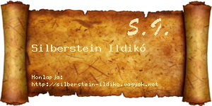 Silberstein Ildikó névjegykártya